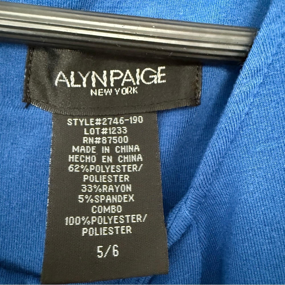 Alyn Paige Vibrant Royal Blue sleeveless Dress size 5/6 - Picture 5 of 8